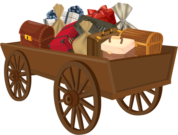 wagon full of goods